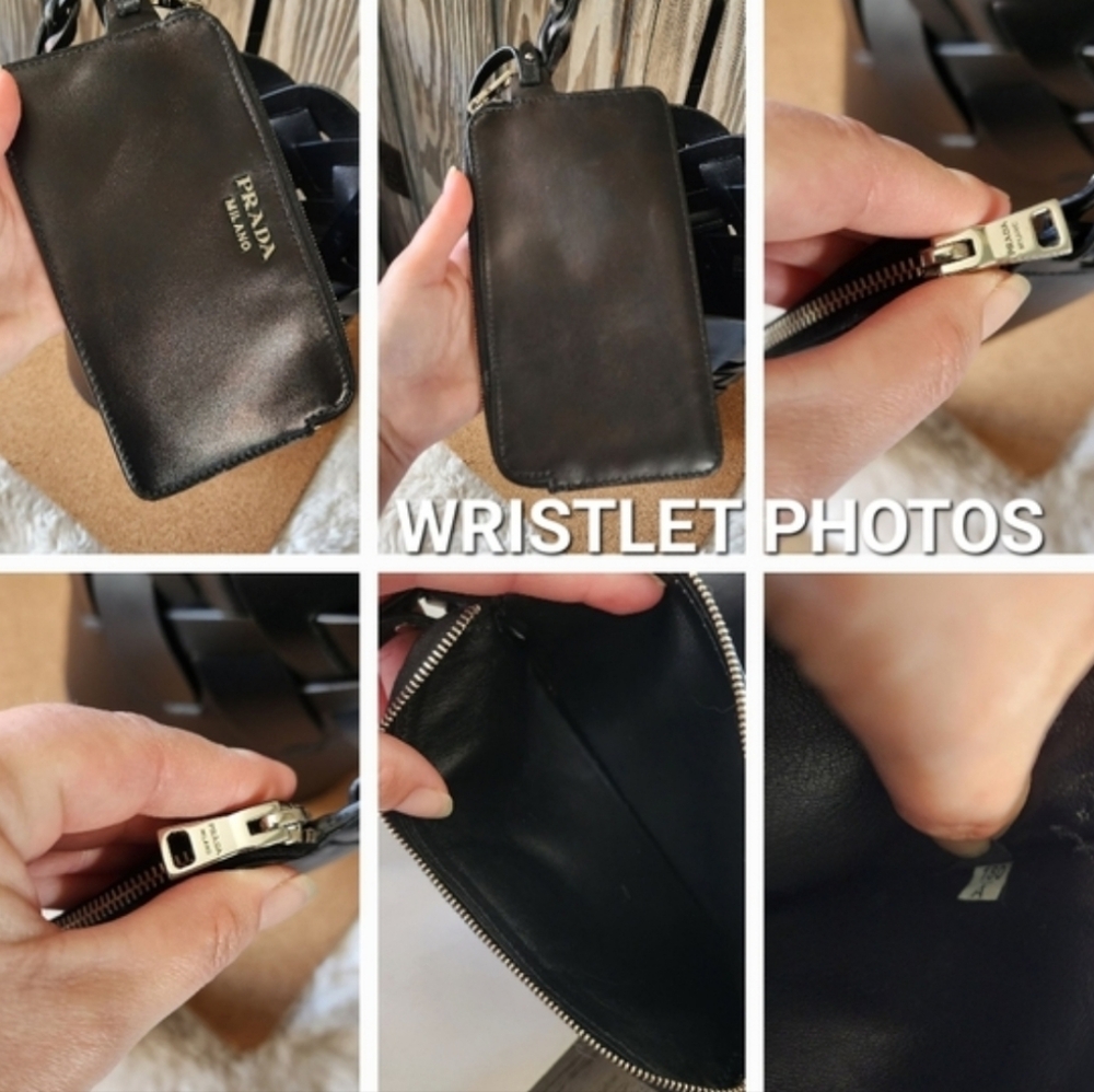 Prada Vitello Intreccio Woven Bucket - Picture 3 of 12